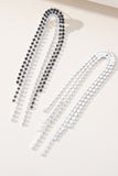 Kolczyki Silver Tassel Rhinestones