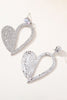 Załaduj obraz do przeglądarki galerii, Moda Silver Heart Rhinestone Zwisające Kolczyki dla Kobiet