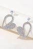 Załaduj obraz do przeglądarki galerii, Moda Silver Heart Rhinestone Zwisające Kolczyki dla Kobiet