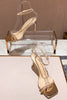 Załaduj obraz do przeglądarki galerii, Rhinestone Open Toe Pump Heel Sandal
