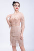 Załaduj obraz do przeglądarki galerii, Cekinowa Rumieniec Sukienka Lata 20 z Cekinami