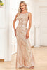 Załaduj obraz do przeglądarki galerii, Champange Sparkly Prom Sukienka bez rękawów