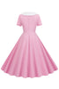 Załaduj obraz do przeglądarki galerii, Linia Różowa Sukienka Bez Rękawów Z 1950 Roku