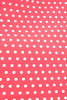 Załaduj obraz do przeglądarki galerii, Różowa Czerwona Bufiaste Rękawy Sukienka Lata 50 W Groszki