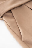 Khaki V Neck Kombinezon Bez Rękawów Do Pracy