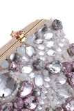 Rhinestone Light Pink Sparkly Evening Clutch Torba