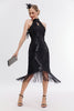 Załaduj obraz do przeglądarki galerii, Szampan Sukienka Lata 20 Wielki Gatsby Bez Rękawów