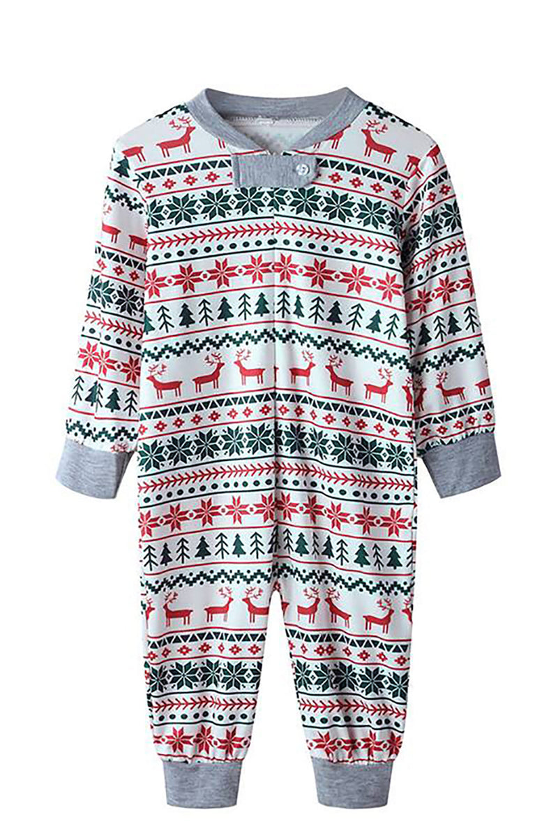 Załaduj obraz do przeglądarki galerii, Świąteczny rodzinny zestaw piżam Szara piżama z wzorem