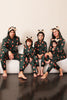 Załaduj obraz do przeglądarki galerii, Ciemnozielona rodzinna rodzinna świąteczna piżama jednoczęściowa z nadrukiem