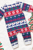 Załaduj obraz do przeglądarki galerii, Biało-niebieski jeleń Snowflake Pattern Świąteczny rodzinny zestaw piżam