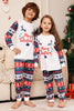 Załaduj obraz do przeglądarki galerii, Biało-niebieski jeleń Snowflake Pattern Świąteczny rodzinny zestaw piżam