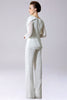 Załaduj obraz do przeglądarki galerii, Biała Szyfonowy Sukienka Dla Matki Panny Młodej Z Kokardą