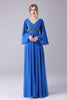 Załaduj obraz do przeglądarki galerii, Królewska Niebieska Sukienki Dla Mamy Pana Młodego Z Koralikami