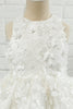 Załaduj obraz do przeglądarki galerii, Biała Aplikacja Bez Rękawów Sukienki Dziewczęce
