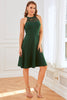 Załaduj obraz do przeglądarki galerii, Zielona Sukienki Lata 50 z Koronki