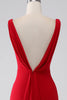 Załaduj obraz do przeglądarki galerii, Syrena Czerwona Sukienka Na Studniówkę I Dekolt W Szpic
