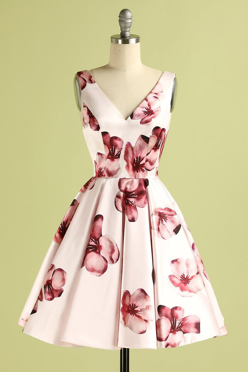 Załaduj obraz do przeglądarki galerii, Różowa Kwiecista Suknia Balowa