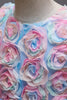 Załaduj obraz do przeglądarki galerii, Różowa Sukienki Dziewczęce z kwiatami i kokardką