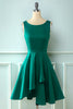 Załaduj obraz do przeglądarki galerii, Burgundowa vintage 1950 asymetryczna sukienka