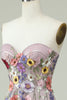 Załaduj obraz do przeglądarki galerii, Bez ramiączek Sukienka na studniówkę z kwiatami 3D