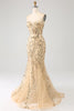 Załaduj obraz do przeglądarki galerii, Syrena Szampan Błyszczący Gorset Sukienka Na Studniówkę