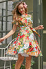 Załaduj obraz do przeglądarki galerii, Cytrynowy Druk Sukienka Vintage Lata 50