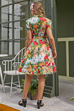 Vintage print 1950 Swing Dress