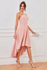 Załaduj obraz do przeglądarki galerii, Różowa Suknia Balowa z Dekoltem Halter