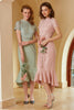 Załaduj obraz do przeglądarki galerii, Różowa koronkowa Sukienka Lata 60