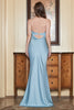 Załaduj obraz do przeglądarki galerii, Niebieska Syrenka Sukienki Wieczorowe Bez Ramiączek