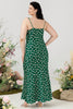Załaduj obraz do przeglądarki galerii, Zielony kwiatowy print Lato Plus Size Sukienka dla druhen