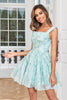Załaduj obraz do przeglądarki galerii, Niebieska Tiulowe Krótkie Sukienki Na Impreze