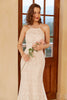 Załaduj obraz do przeglądarki galerii, Syrenka Kantar Biała koronkowa suknia ślubna