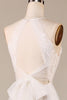 Załaduj obraz do przeglądarki galerii, Dekolt Halter Kość Słoniowa Suknia Ślubna Z Elegancką Koronką