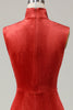 Załaduj obraz do przeglądarki galerii, Syrena Terakota Aksamitna Sukienka Druhny Bez Rękawów