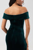Załaduj obraz do przeglądarki galerii, Syrena Zielona Sukienki Dla Druhny z Odkrytymi Ramionami