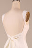 Załaduj obraz do przeglądarki galerii, Prosta Suknia Ślubna Syrena Z Kości Słoniowej Z Kokardą