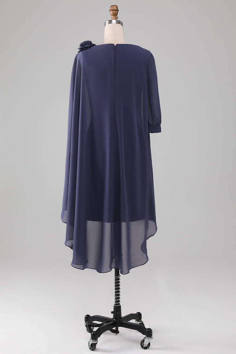 Załaduj obraz do przeglądarki galerii, Szufelka z płaszczem / kolumną Koraliki Szyfon Suknia dla matki panny młodej