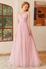 Załaduj obraz do przeglądarki galerii, Brokatowa Różowa Sznurowana Sukienka Ruched Na Studniówke