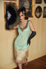 Załaduj obraz do przeglądarki galerii, Cekiny Zielone Krótkie 1920s Sukienka imprezowa