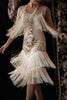 Załaduj obraz do przeglądarki galerii, Szampańska Damskie Strój Flapper Sukienka Lata 20