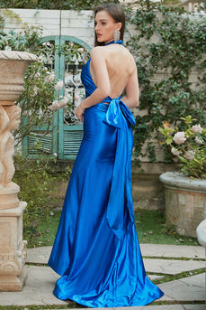 Królewska Niebieska Syrenka Sukienka Na Studniówkęna Połowinki