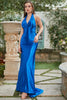 Załaduj obraz do przeglądarki galerii, Królewska Niebieska Syrenka Sukienka Na Studniówkęna Połowinki