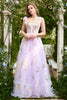 Załaduj obraz do przeglądarki galerii, Fioletowe Tiulowa Sukienki Na Studniówke Z Gorsetem
