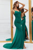 Załaduj obraz do przeglądarki galerii, Syrenka Zielone Sukienki Na Studniówke Z Rozcięciem