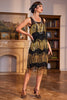 Załaduj obraz do przeglądarki galerii, Złote Frędzle Flapper Wielka Sukienka Gatsby Z Cekinami