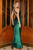 Załaduj obraz do przeglądarki galerii, Ciemnozielona Długa Sukienka Syrenka Na Studniówkę Z Odkrytymi Plecami