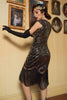 Załaduj obraz do przeglądarki galerii, Złota Sukienka Cekinowa Wielki Gatsby Retro Lata 20