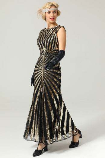 Syrena Cekinowa Gatsby 1920s Flapper Dress