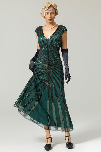 Syrena Cekinowa Gatsby 1920s Flapper Dress